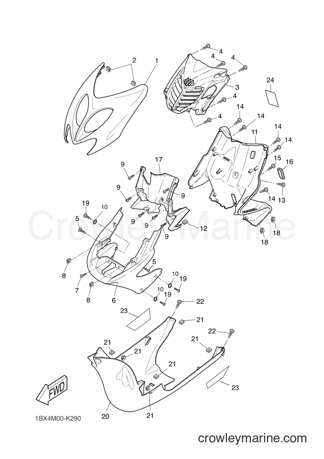 2011 Scooter YQ50 - YQ50 (1BX4) [010] - LEG SHIELD