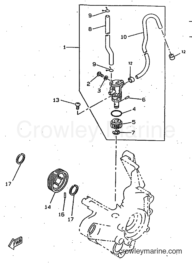 1997 Scooter CW50RSX - CW50RSX (5CD1) [999] - OIL PUMP