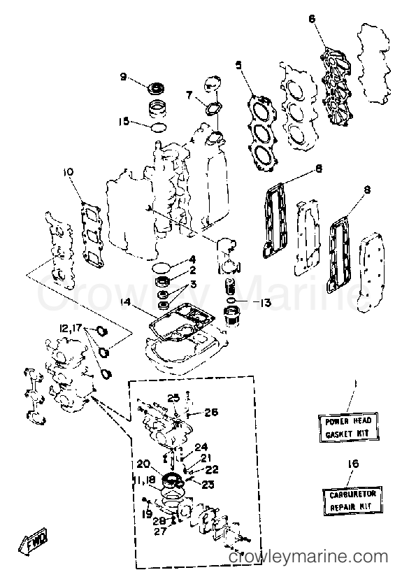 Yamaha Motors 30LD - REPAIR KIT 1