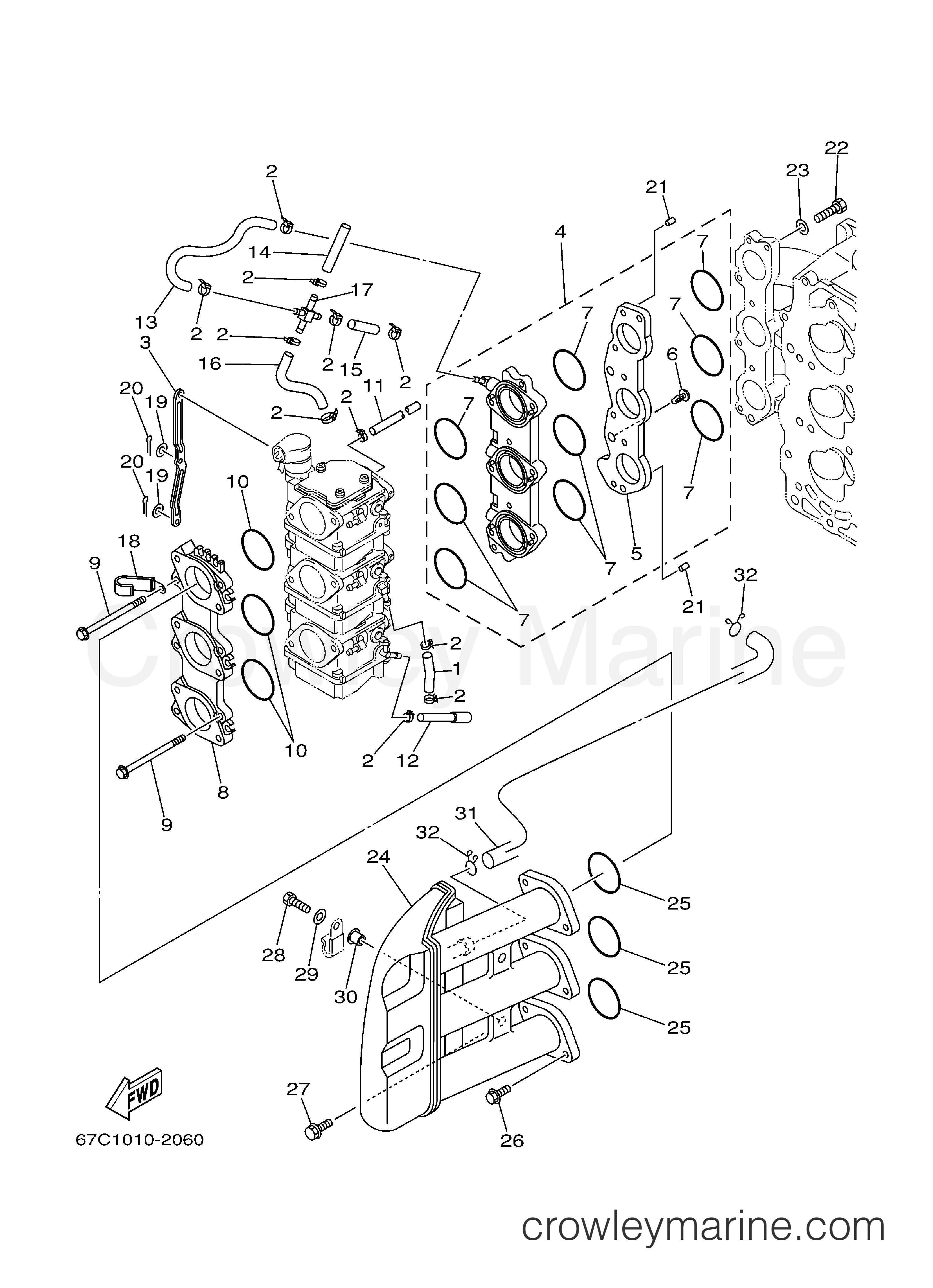 Yamaha Motors F40BEJR - INTAKE