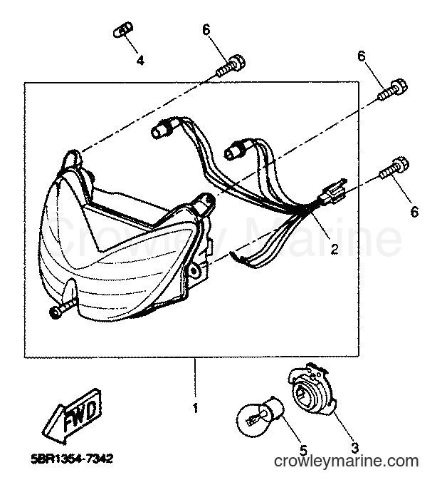 Yamaha Motors YQ50 (5PU1) [020] - HEADLIGHT