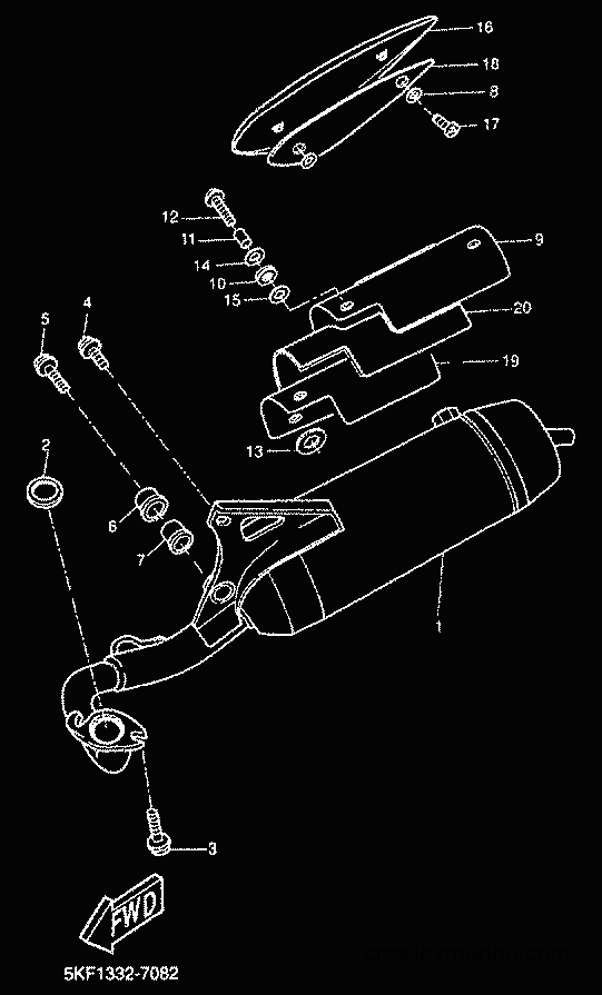 2000 Scooter YQ50L - YQ50L (5KH7) [010] - EXHAUST