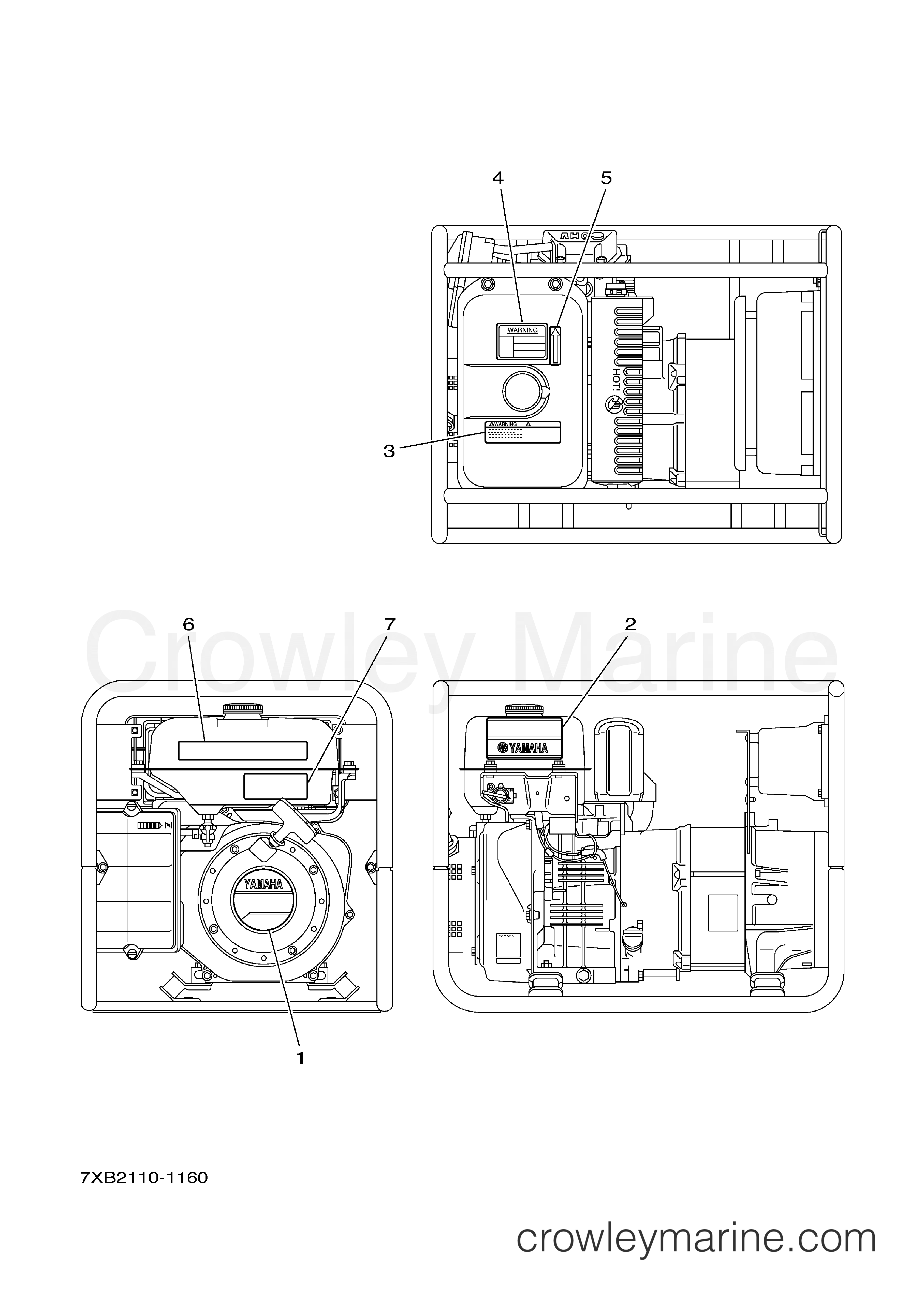 Yamaha Motors EF4600A - LABELS