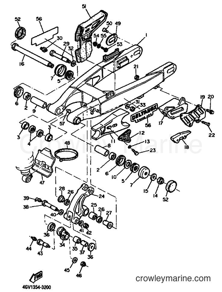 Yamaha Motors TT600S (4GV1) [999] - REAR ARM