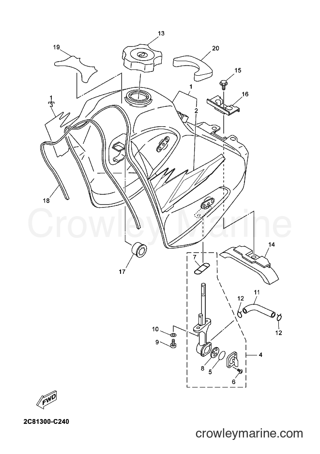 Yamaha Motors DT125X (2C81) [070] - FUEL TANK