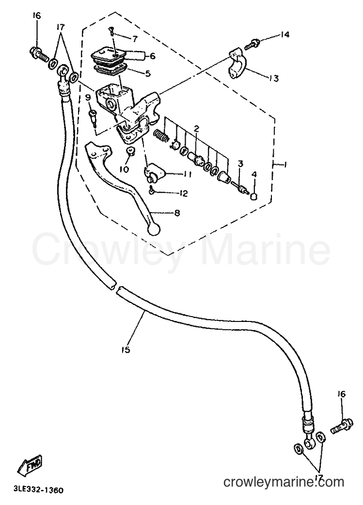 1994 Street Bike GTS1000A - GTS1000A (4FE3) [99A] - FRONT MASTER CYLINDER 2
