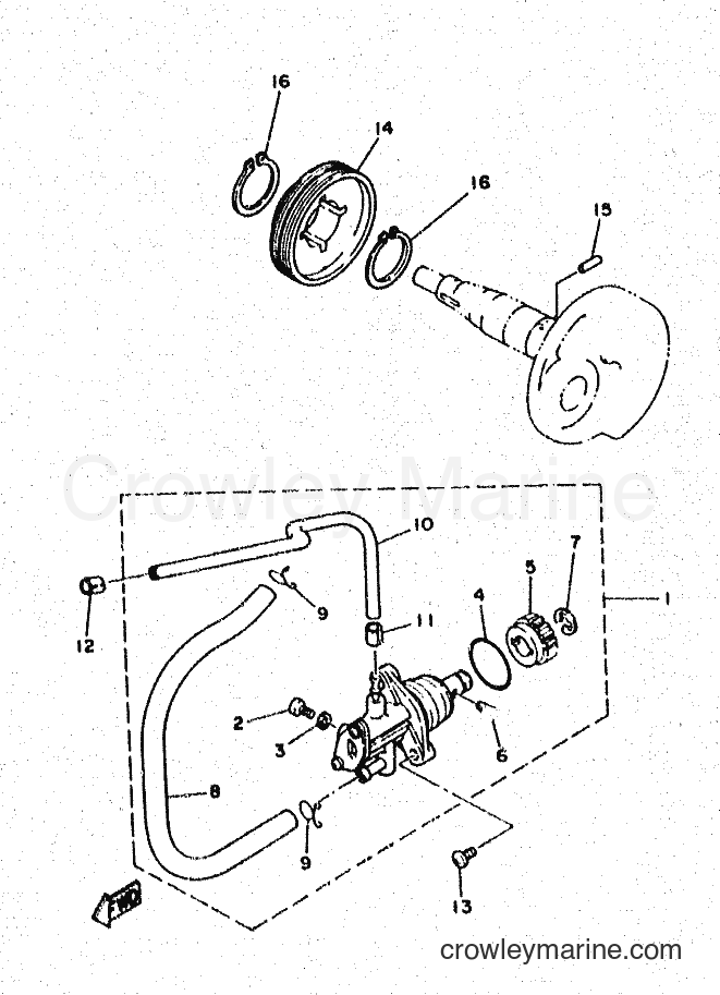 1997 Scooter YN50 - YN50 (5BX2) [010] - OIL PUMP