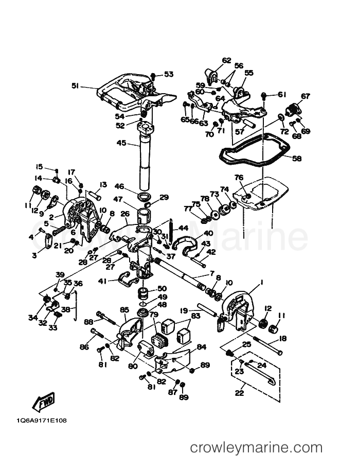 Yamaha Motors 20C (6A9) [010] - BRACKET