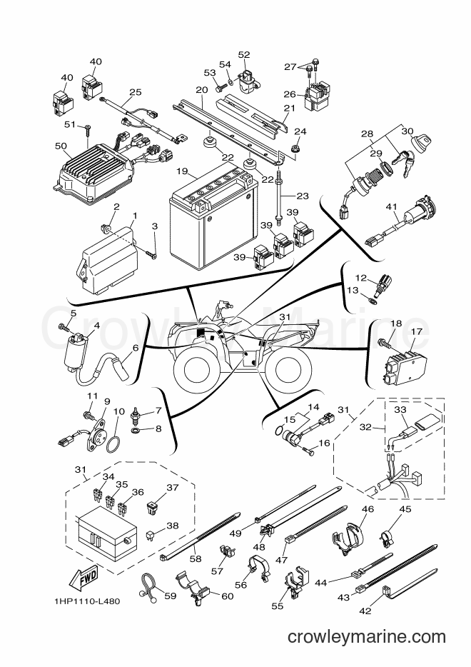2012 ATV YFM700FWAD - YFM700FWAD (1HPC) [010] - ELECTRICAL 1