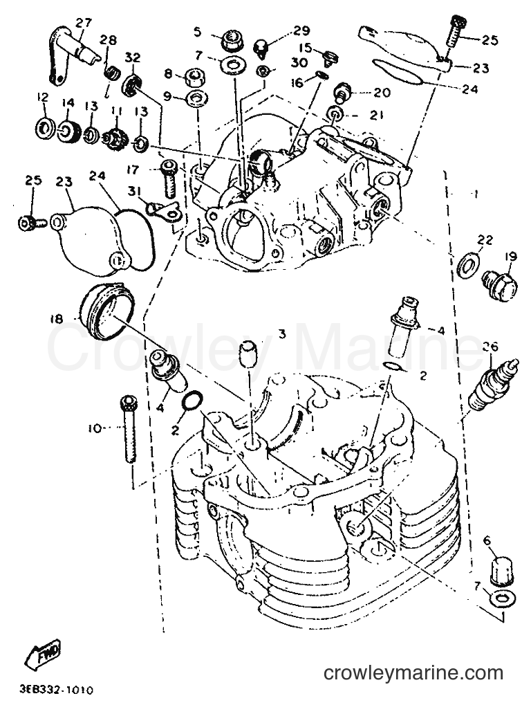 Yamaha Motors SR500 (3EB3) [999] - CYLINDER HEAD