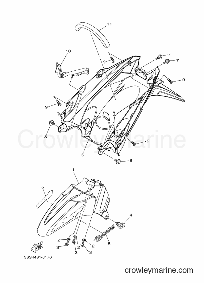 2010 Scooter AL125C - AL125C (33S4) [010] - FENDER