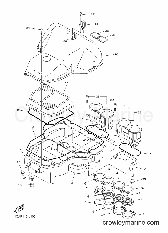 2014 Street Bike FZ1-S - FZ1-S (2DV4) [010] - INTAKE