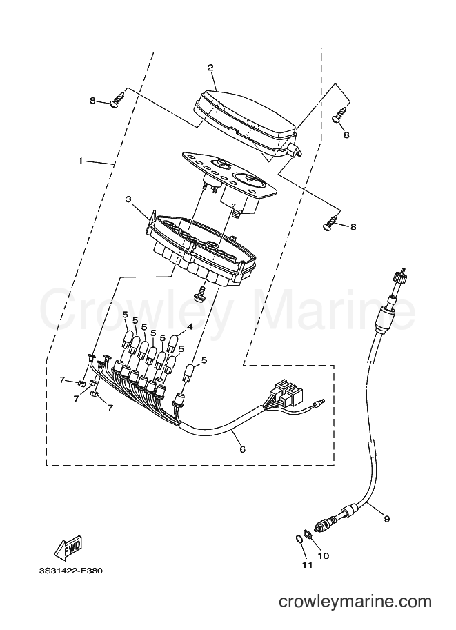 Yamaha Motors T110LE (5C61) [010] - METER