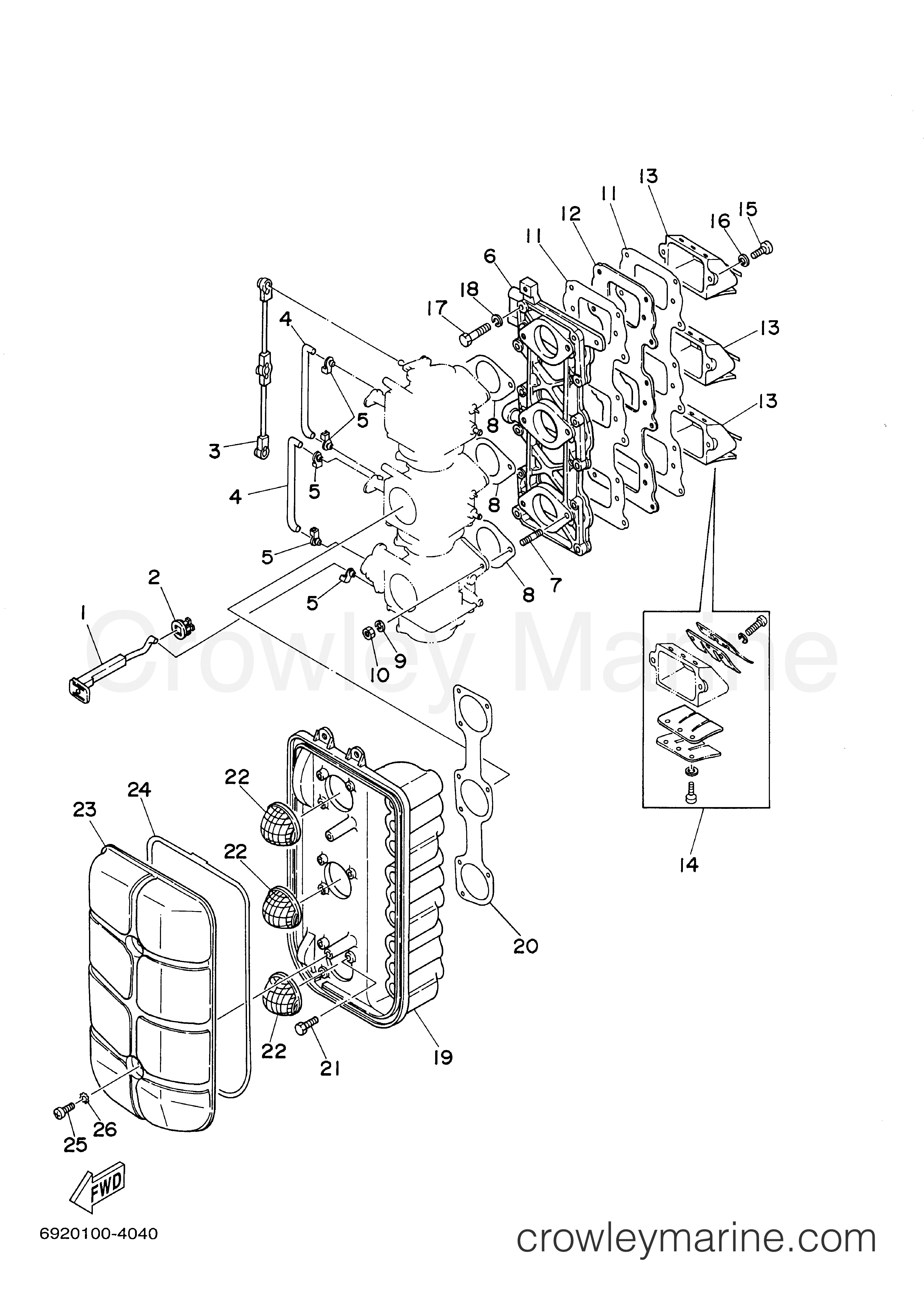Yamaha Motors E75MLHY - INTAKE