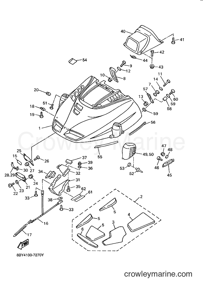 1998 Snowmobile ET410TR - ET410TR (8BY5) [020] - SHROUD