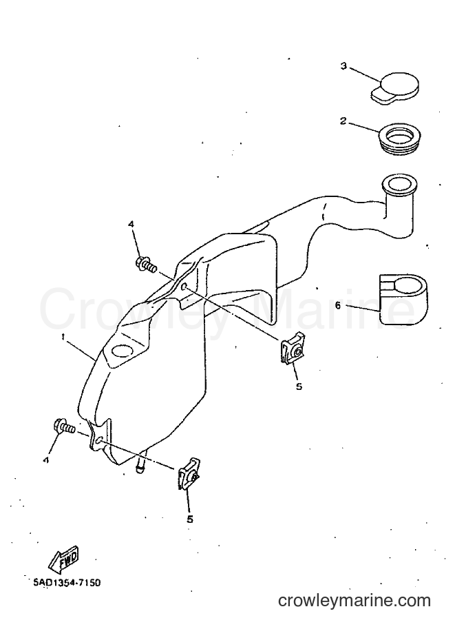 1999 Scooter YN50 - YN50 (5ADJ) [010] - OIL TANK