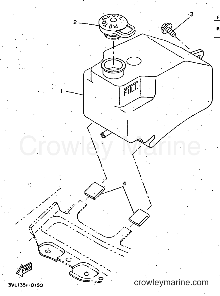 1997 Scooter CW50 - CW50 (4VV7) [999] - OIL TANK