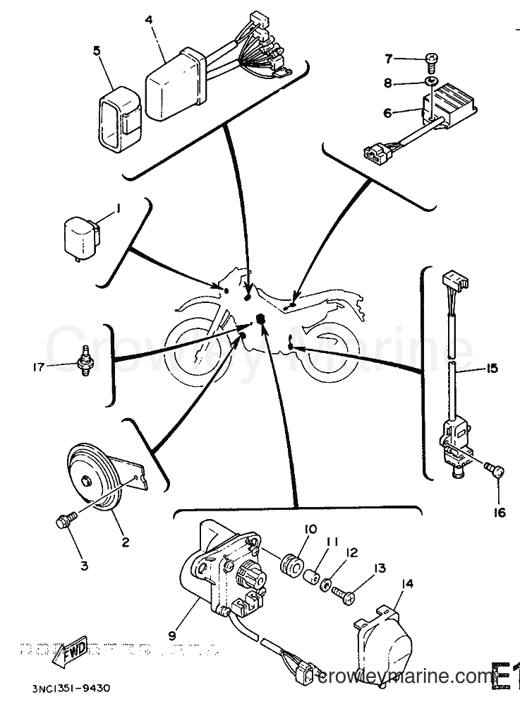 1989 Dirt Bike DT125R - DT125R (3PY1) [999] - ELECTRICAL 2