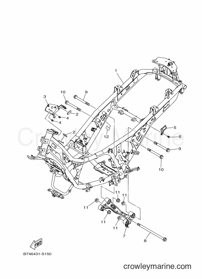 2017 Street Bike CZD300-A - CZD300-A (B746) [010] - FRAME