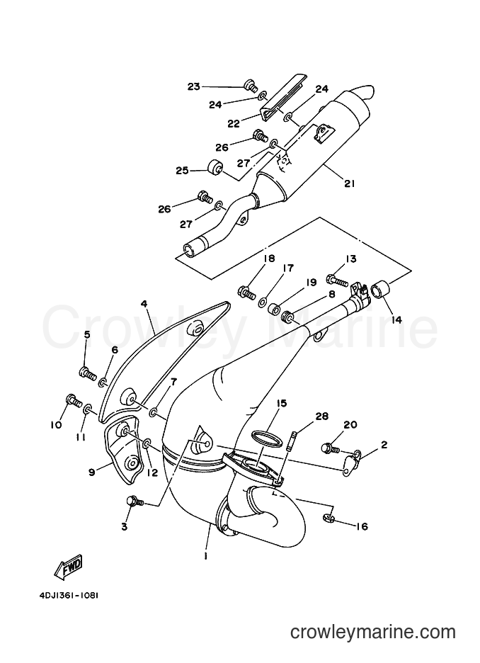 Yamaha Motors DT125R (4DJ8) [010] - EXHAUST