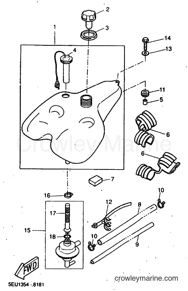 1999 Scooter YH50 - YH50 (5JB2) [030] - FUEL TANK