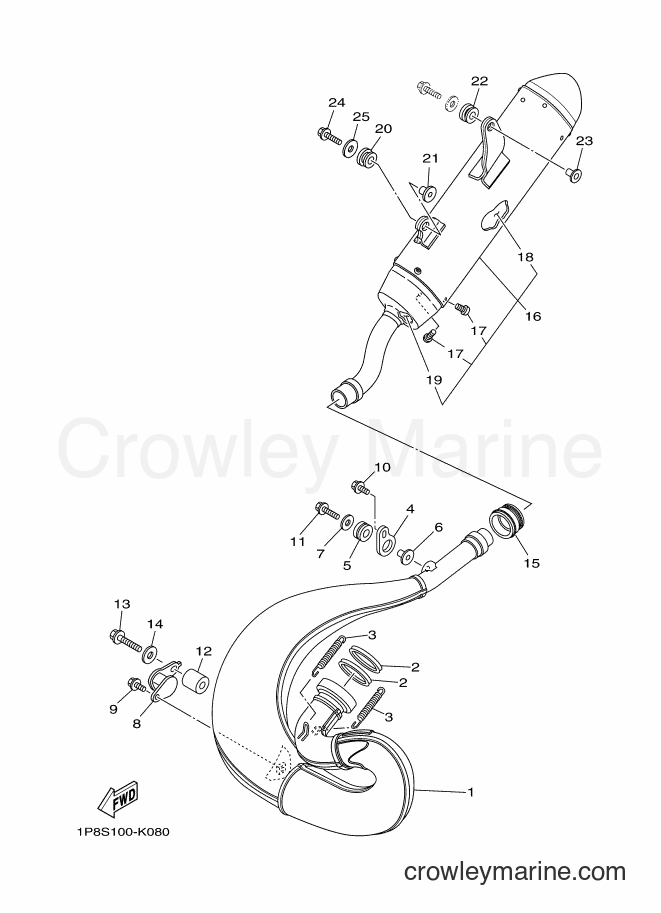2016 Dirt Bike YZ250 - YZ250 (1SSH) [020] - EXHAUST
