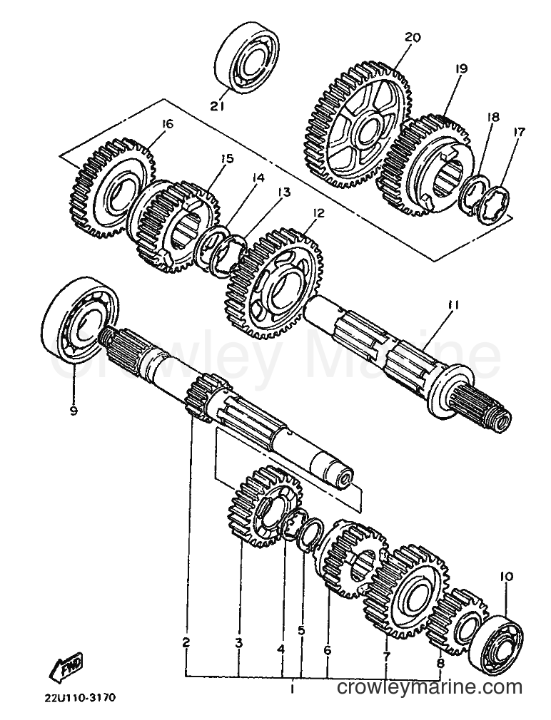 1983 Cruiser XV500 - XV500 (26R0) [020] - TRANSMISSION
