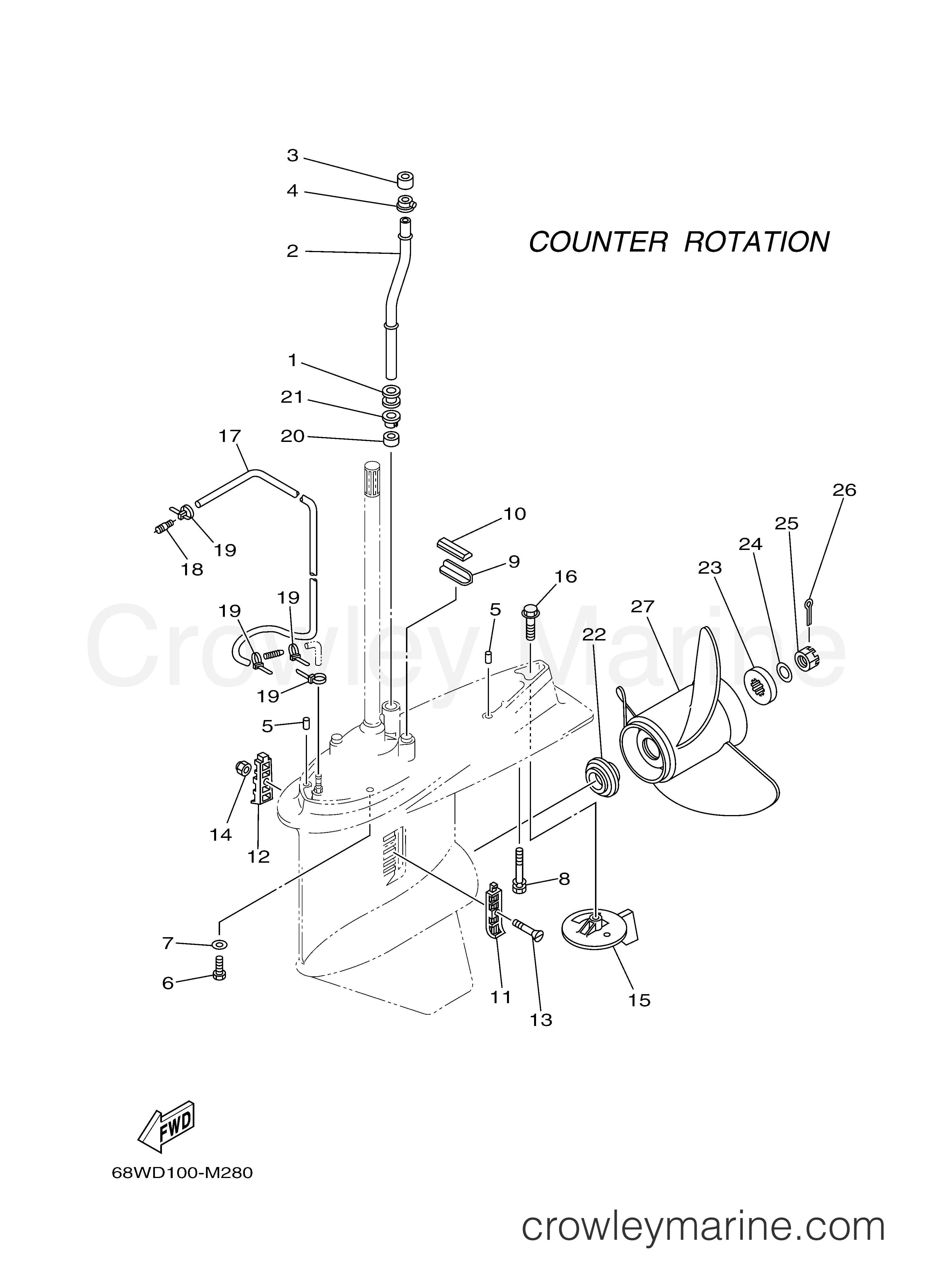 Yamaha Motors LF115XA - LOWER CASING DRIVE 4