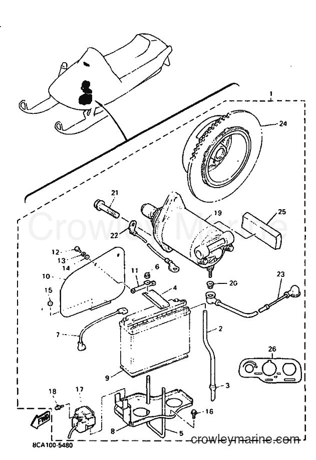 Yamaha Motors VX600E (8CF2) [020] - ALTERNATE FOR ELECTRICAL