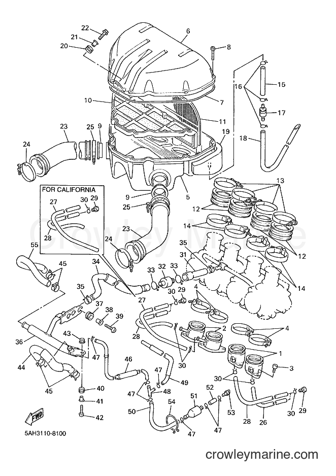 Yamaha Motors YZF600R (5AH3) [010] - INTAKE