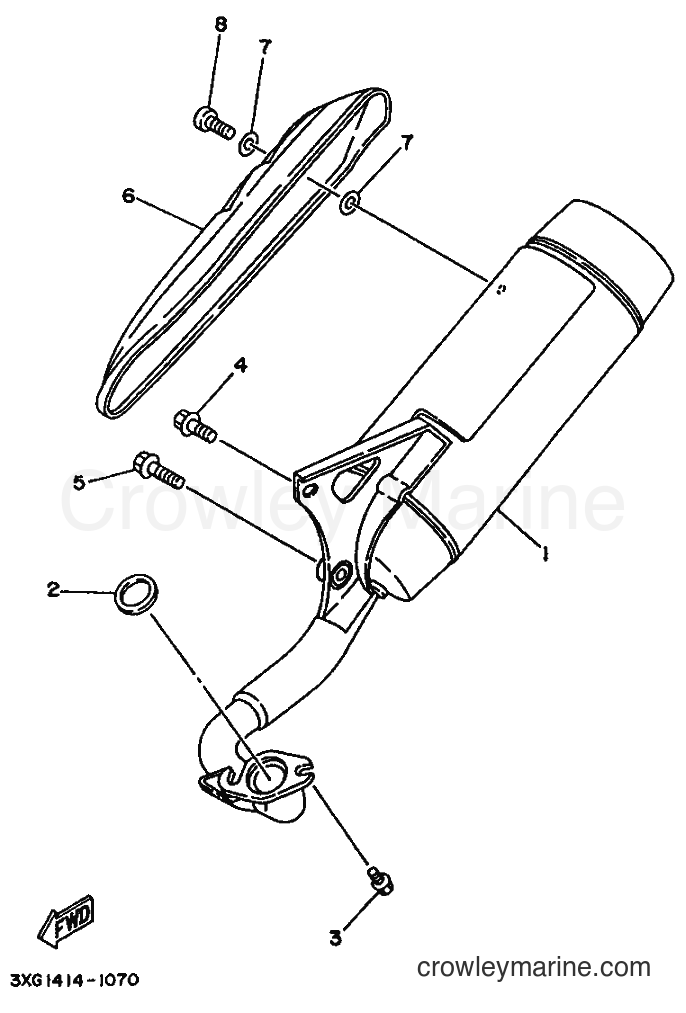 1995 Scooter YA50T - YA50T (4SD1) [999] - EXHAUST