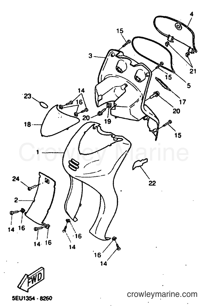 1999 Scooter YH50 - YH50 (5JB2) [030] - LEG SHIELD