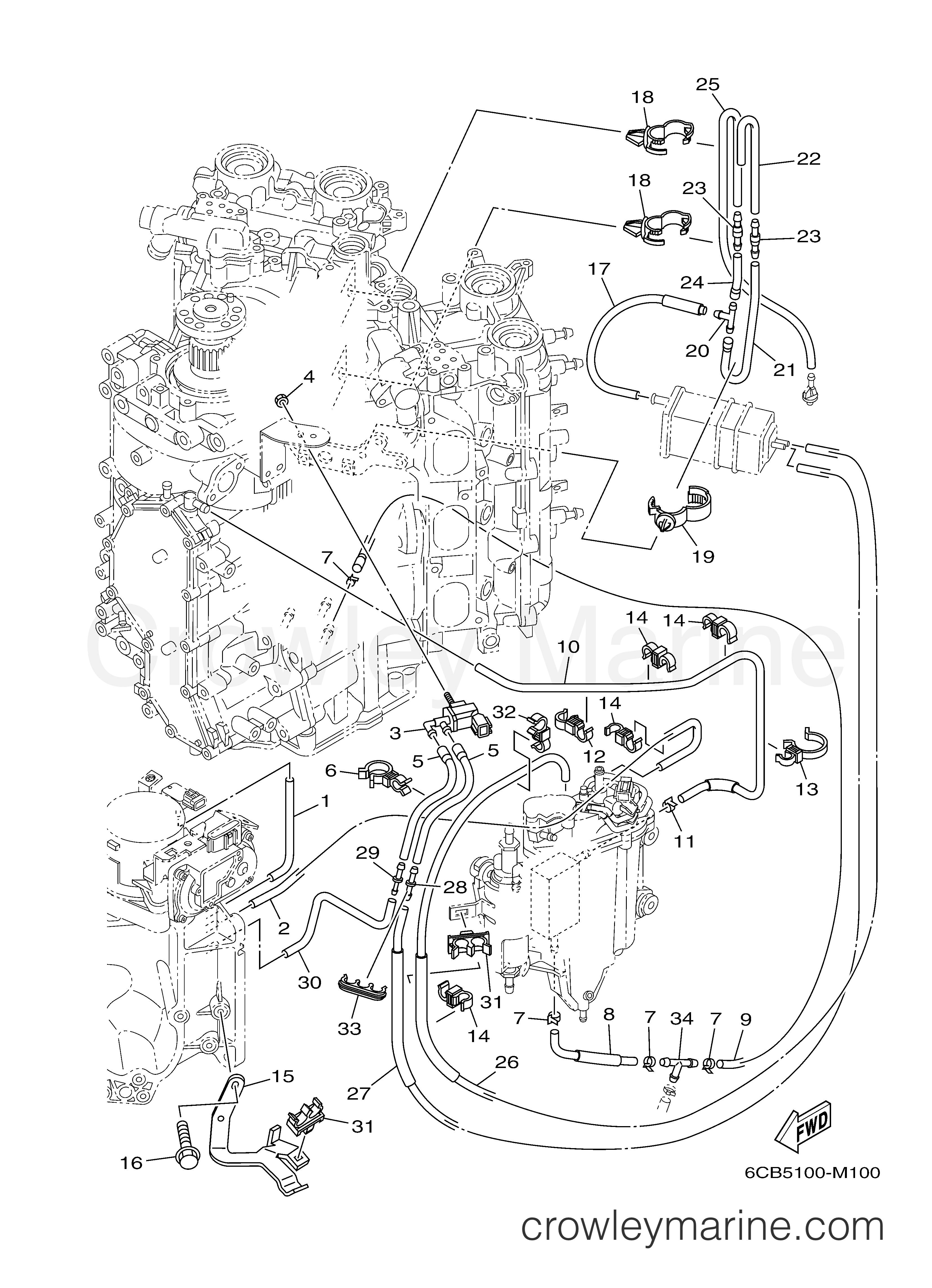 Yamaha Motors LF300UCA - INTAKE 2