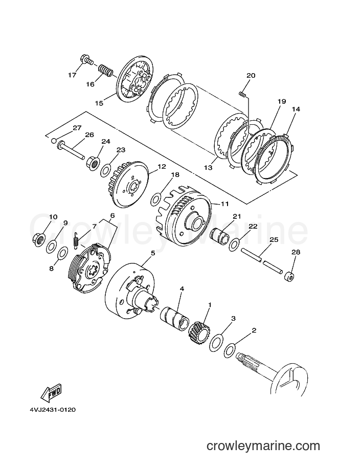 2001 Street Bike V100E - V100E (4VK3) [010] - CLUTCH