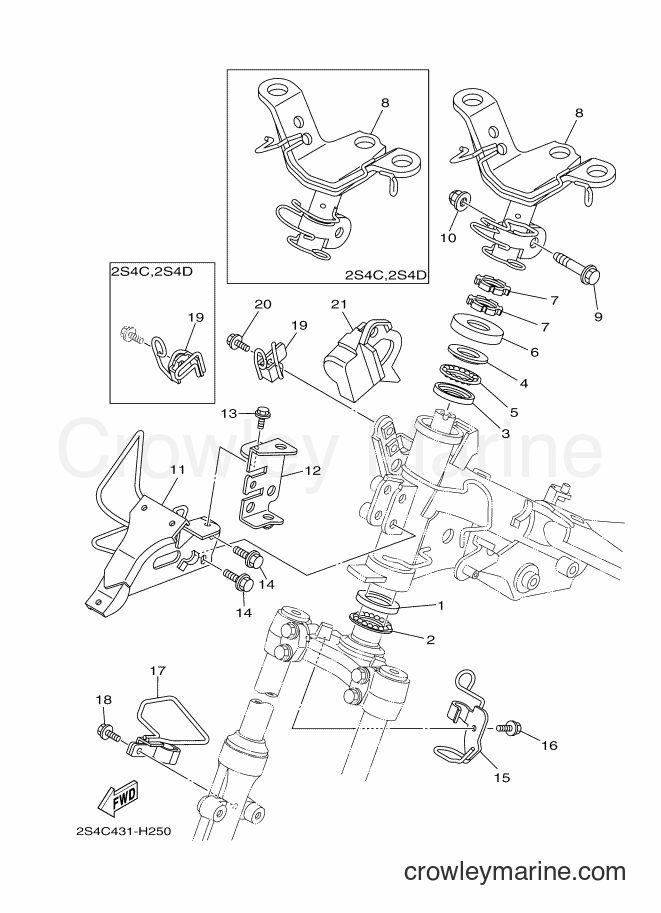 2009 Scooter T135HC - T135HC (2S4C) [010] - STEERING