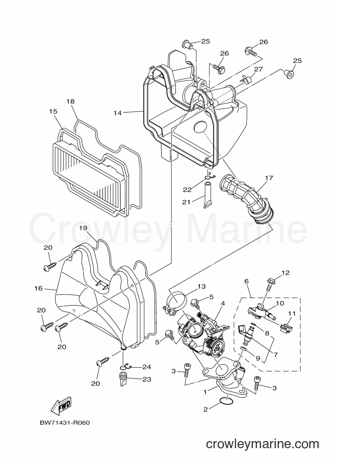 2018 Scooter T115FS-5 - T115FS-5 (2VP9) [010] - INTAKE