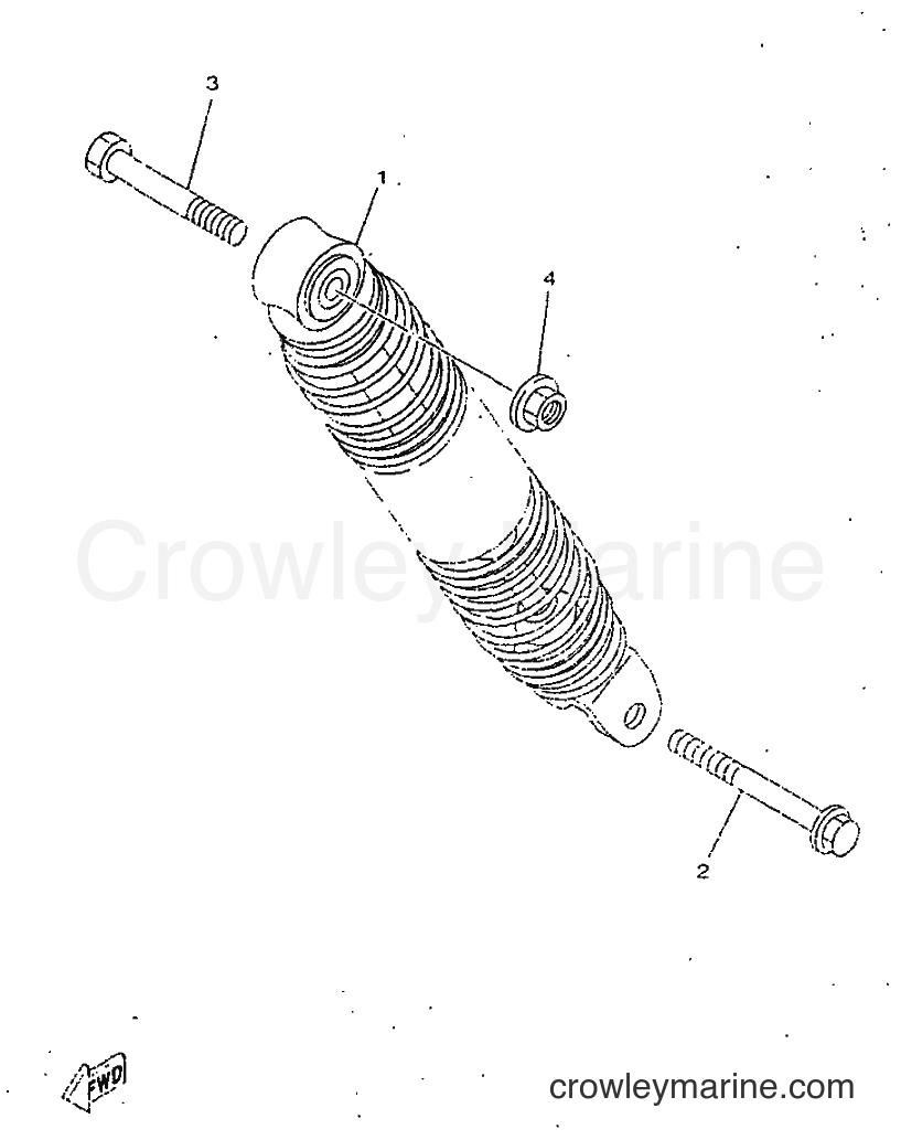 1998 Scooter YN50 - YN50 (5BV1) [999] - REAR SUSPENSION