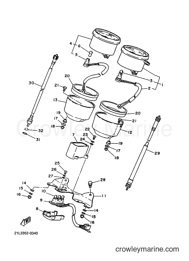 2000 Street Bike SR250 - SR250 (21L3) [010] - MEDIDOR