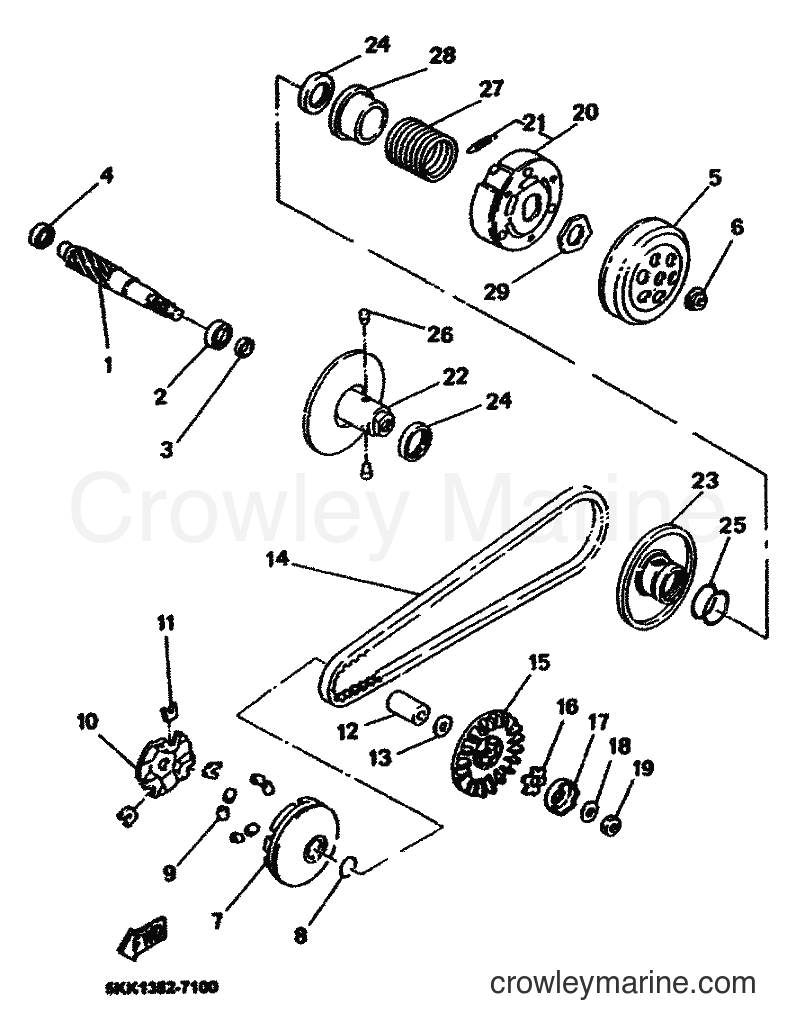 2001 Scooter YN100 - YN100 (5KKE) [010] - CLUTCH