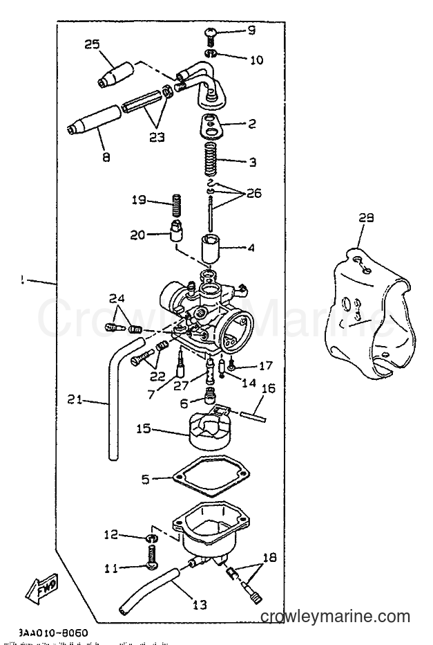 1994 Scooter CW50 - CW50 (4LJ1) [999] - CARBURETOR