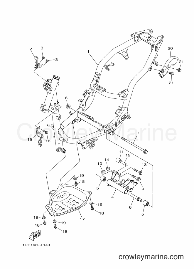 Yamaha Motors XC115S (1DR6) [010] - FRAME