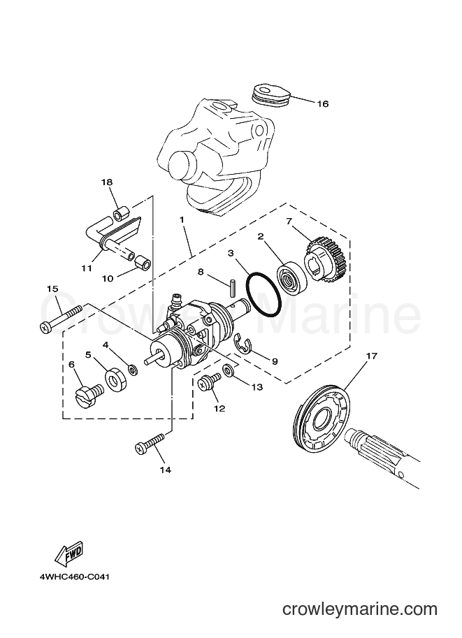 Yamaha Motors V110E (4WHC) [010] - OIL PUMP