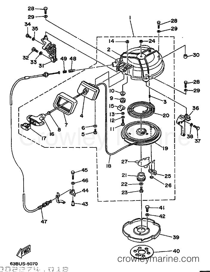 Yamaha Motors 40VMH (63B) [04F] - STARTER