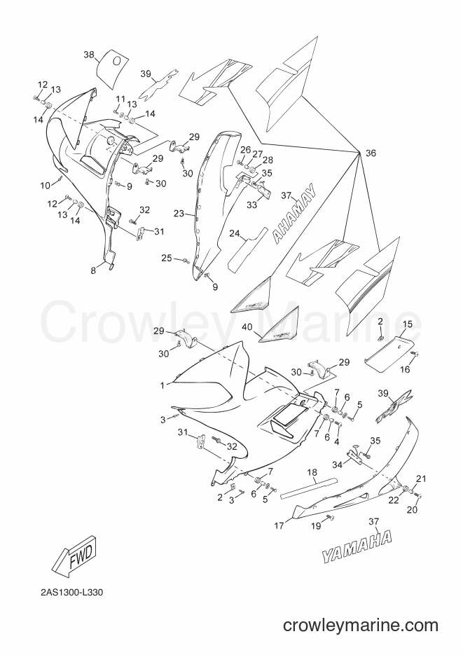 2012 Scooter TZR50 - TZR50 (2AS1) [030] - COWLING 2