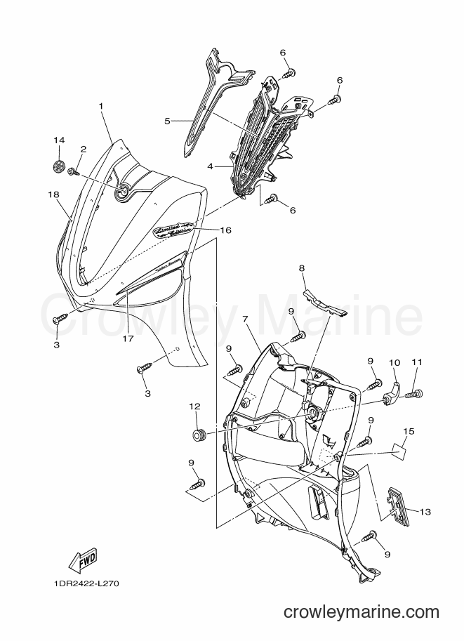 2012 Scooter XC115S - XC115S (1DR2) [010] - LEG SHIELD