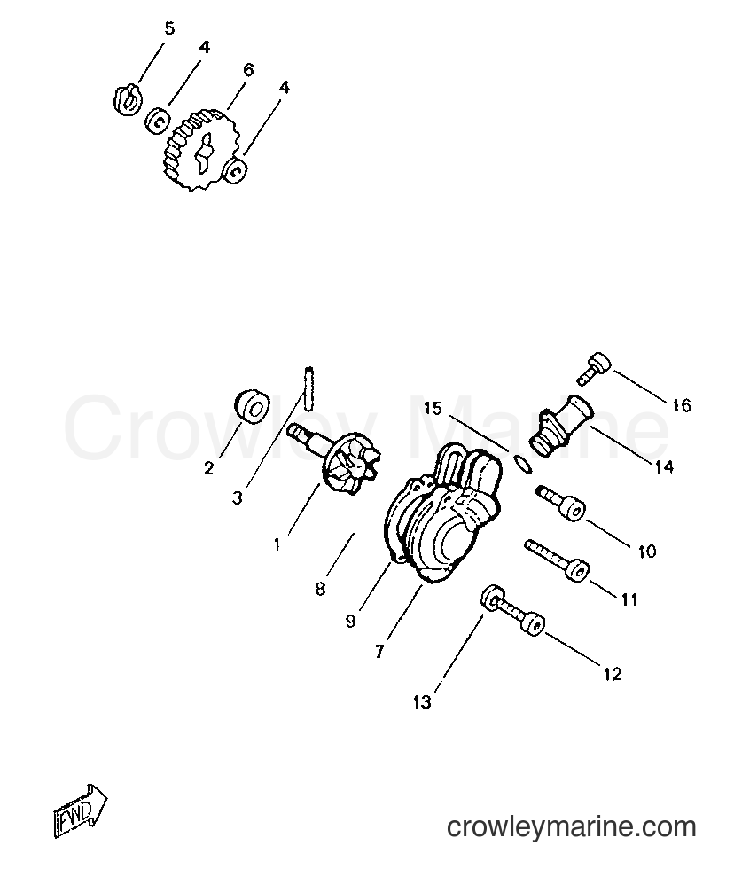 1996 Scooter TZR50 - TZR50 (4YV1) [999] - WATER PUMP