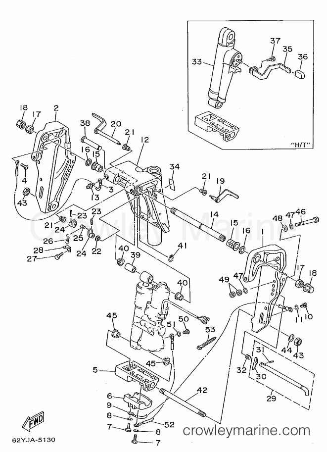 Yamaha Motors FT50B (64J) [030] - BRACKET