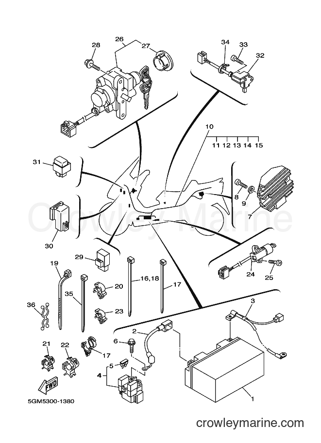 Yamaha Motors YP250A (5GM5) [010] - ELECTRICAL 1