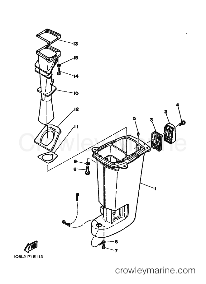 Yamaha Motors 25N (6L2) [030] - UPPER CASING