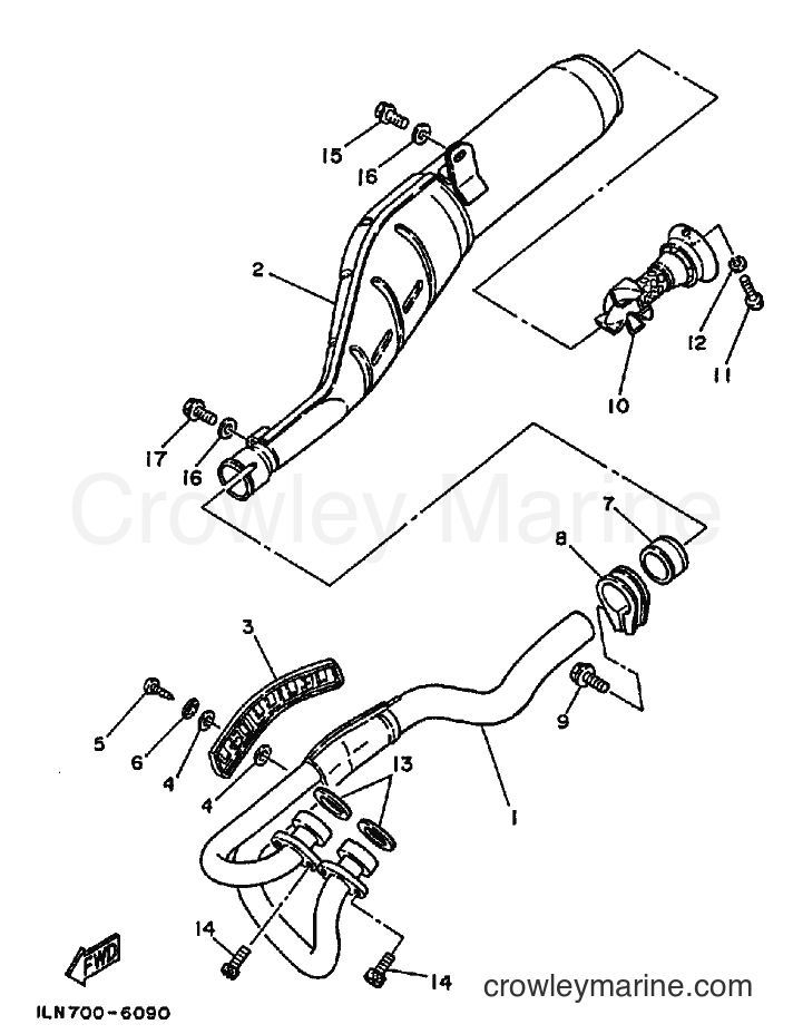 1990 Dirt Bike TT250 - TT250 (3DC2) [010] - EXHAUST